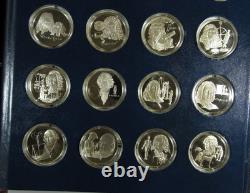 Medallic History of Science (52/100) Sterling Silver Partial Set 925 32.2 oz