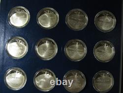 Medallic History of Science (52/100) Sterling Silver Partial Set 925 32.2 oz