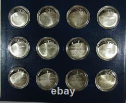Medallic History of Science (52/100) Sterling Silver Partial Set 925 32.2 oz