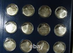 Medallic History of Science (52/100) Sterling Silver Partial Set 925 32.2 oz