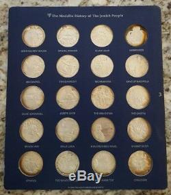 Medallic History of The Jewish People RARE 120 Silver Medals / COA FRANKLIN MINT