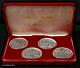 Medallic History Of The Life Of Christ 4-medal Set 999+ Silver In Original Box