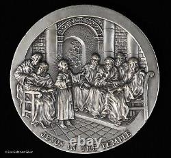 Medallic History of The Life of Christ 4-Medal Set 999+ Silver in Original Box