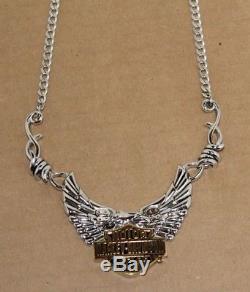 Men's Franklin Mint Harley Davidson Silver Necklace