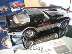 Mib Franklin Mint 1/24 1978 Silver & Black Anniversary Chevy Corvette Pace Car