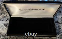Mint $100 Franklin 4 oz. 999 Silver Bar Washington Mint withbox