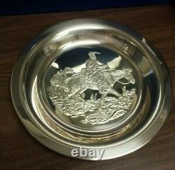 Mountain Man by Gordon Phillips Sterling Silver Collector Plate