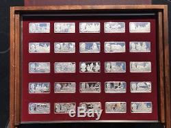 NEW LOW PRICE 100 Greatest Americans Silver Franklin Mint Masterpieces -Complete
