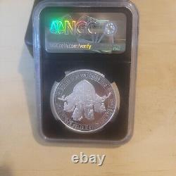 NGC PROOF 70 ULTRA CAMEO FOURTH HORSEMAN Pale Horse of Death Silver Coin