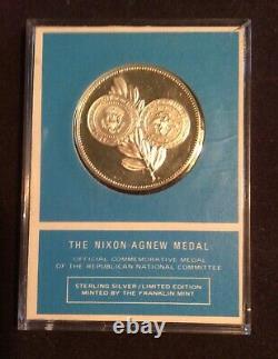 NIXON-AGNEW Sterling Silver Commemorative Medal 1970