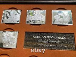 NORMAN ROCKWELL FONDEST MEMORIES 31.25 oz. Of SILVER INGOTS