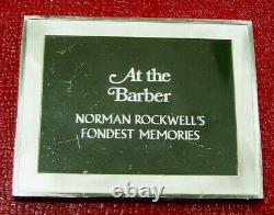 NORMAN ROCKWELL Fondest Memories At The Barber 3 Troy oz. 925 Fine Silver