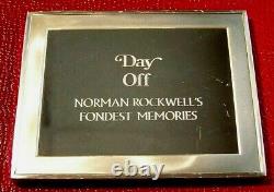 NORMAN ROCKWELL Fondest Memories DAY OFF 3 Troy oz. 925 Fine Silver