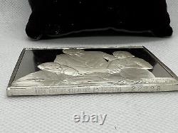 NORMAN ROCKWELL Fondest Memories Holiday Dinner 3 Troy oz. 925 Fine Silver