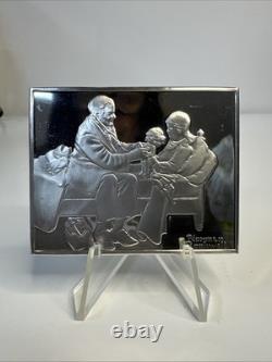 NORMAN ROCKWELL Fondest Memories THE PATIENT 3 Troy oz. 1500 Grains. 925