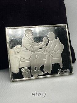 NORMAN ROCKWELL Fondest Memories THE PATIENT 3 Troy oz. 925 Fine Silver