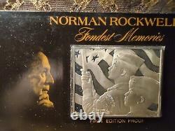 NORMAN ROCKWELL Fondest Memories The Big Parade 3 Troy oz. 925 Fine Silver