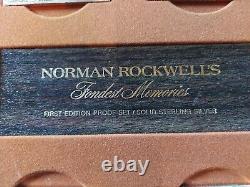 NORMAN ROCKWELL'S 1973 FONDEST MEMORIES 10 INGOTS, 31 TROY oz. Sterling Silver