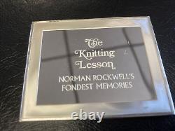 NORMAN ROCKWELL Silver Bar Mint Memories The Knitting Lesson