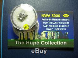 NWA 5000 Lunar Meteorite Apollo 13 Moon Coin SPACE FLOWN SILVER Franklin Mint a