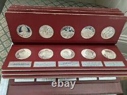 National Commemorative Society Series III Complete Silver 50 Medal Set Proof