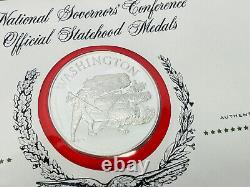 National Governors' Conference 50 Sterling Silver Coin Medal Set Franklin Mint