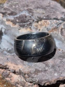 Nevada Bicentennial Sterling Silver Coin Ring. 925 Handcrafted Band