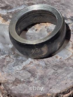 Nevada Bicentennial Sterling Silver Coin Ring. 925 Handcrafted Band