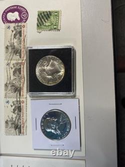 Nice Assortment Of Franklin Mint Coins Stamps And First Day Issue Stamps