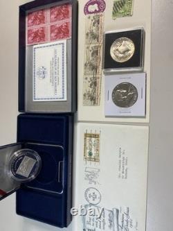 Nice Assortment Of Franklin Mint Coins Stamps And First Day Issue Stamps