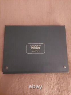 Norman Rockwell 1974 Sterling Silver Medallic Tribute to Robert Frost Set