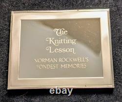Norman Rockwell Fondest Memories The Knitting Lesson Sterling Silver Proof Ingot