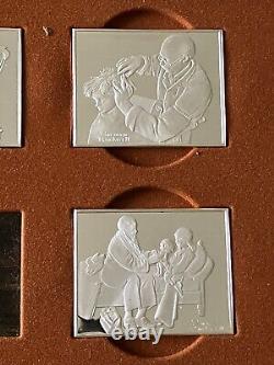 Norman Rockwell Sterling Silver. 925 Fondest Memories 10 Silver Bars Set