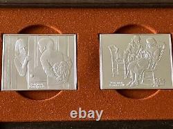Norman Rockwell Sterling Silver. 925 Fondest Memories 10 Silver Bars Set