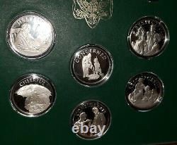 Norman Rockwell The Official Girl Scout Medals Sterling Silver Franklin Mint