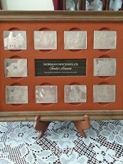 Norman Rockwell's 1973 Fondest Memories 10 Ingots, 31 Troy Ounces Sterling Sil