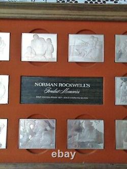 Norman Rockwell's 1973 Fondest Memories 10 Ingots, 31 Troy Ounces Sterling Sil