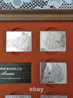 Norman Rockwell's 1973 Fondest Memories 10 Ingots, 31 Troy Ounces Sterling Sil