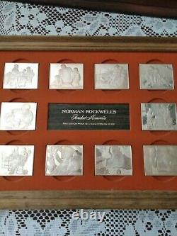 Norman Rockwell's 1973 Fondest Memories 10 Ingots, 31 Troy Ounces Sterling Sil