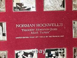 Norman Rockwell's Favorite Moments From Mark Twain Limited Edition Silver Proofs