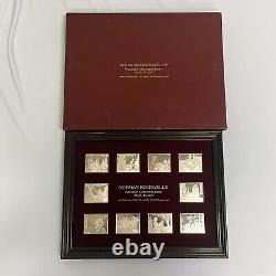 Norman Rockwell's Favorite Moments Mark Twain 10pc Proof Set Sterling Silver