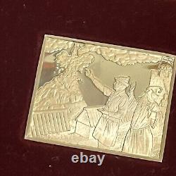 Norman Rockwell's Favorite Moments Mark Twain 10pc Proof Set Sterling Silver