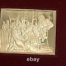 Norman Rockwell's Favorite Moments Mark Twain 10pc Proof Set Sterling Silver