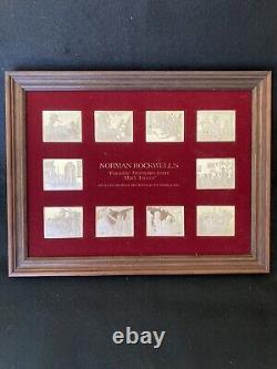Norman Rockwell's Favorite Moments Mark Twain Limited Edition Proof Set STERLING