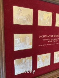 Norman Rockwell's Favorite Moments Mark Twain Limited Edition Proof Set STERLING