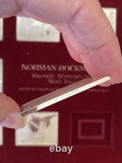 Norman Rockwell's Favorite Moments Mark Twain Limited Edition Proof Set STERLING