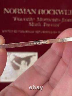 Norman Rockwell's Favorite Moments Mark Twain Limited Edition Proof Set STERLING