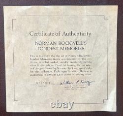 Norman Rockwell's Fondest Memories 1st Ed 10 Proof Set Pure. 925 Bars