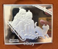 Norman Rockwell's Fondest Memories 1st Ed 10 Proof Set Pure. 925 Bars