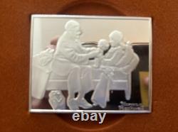Norman Rockwell's Fondest Memories 1st Ed 10 Proof Set Pure. 925 Bars